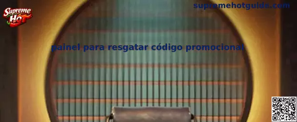Painel para resgatar código promocional en Supreme Hot