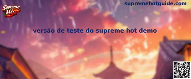 Interfaz de visualización para versão de teste do supreme hot demo en Supreme Hot