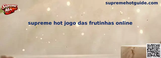 Supreme Hot Jogo das Frutinhas Online