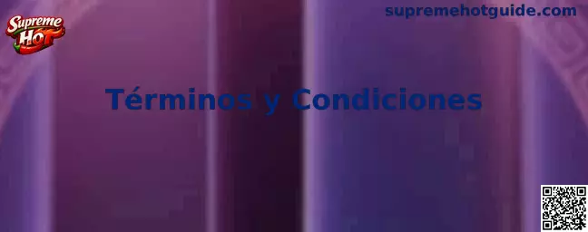 Términos y Condiciones de Supreme Hot